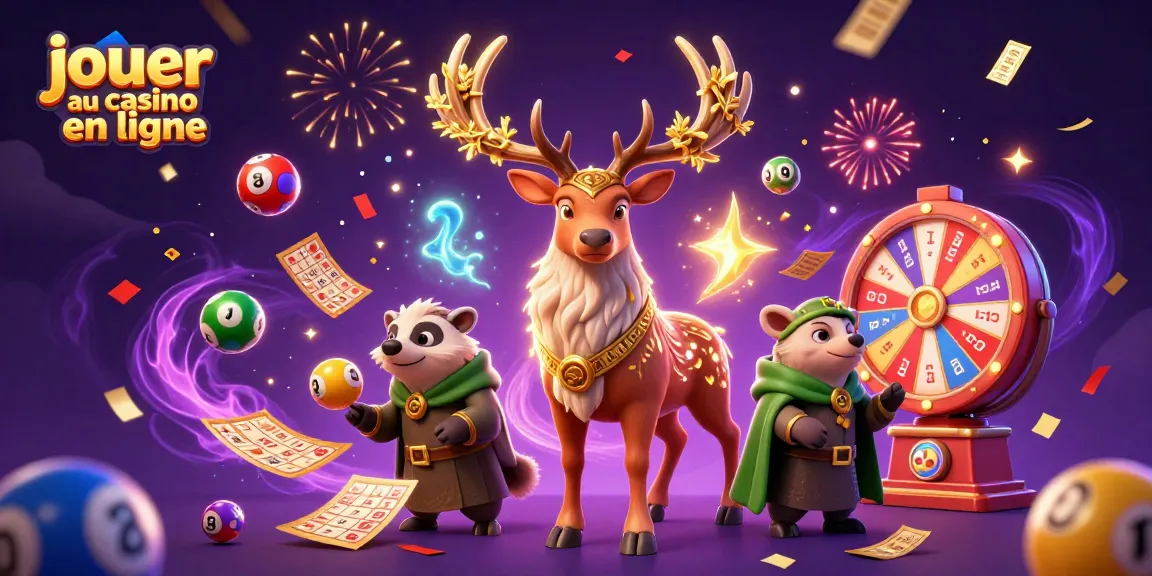 Jouer au casino en ligne avec des éléments de bingo, loterie et prix éclatants, animateurs et magie festive.