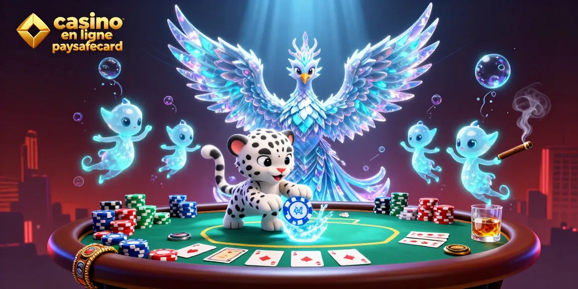 Jouez sur le casino en ligne paysafecard dans une illustration de jeu animée et dynamique.